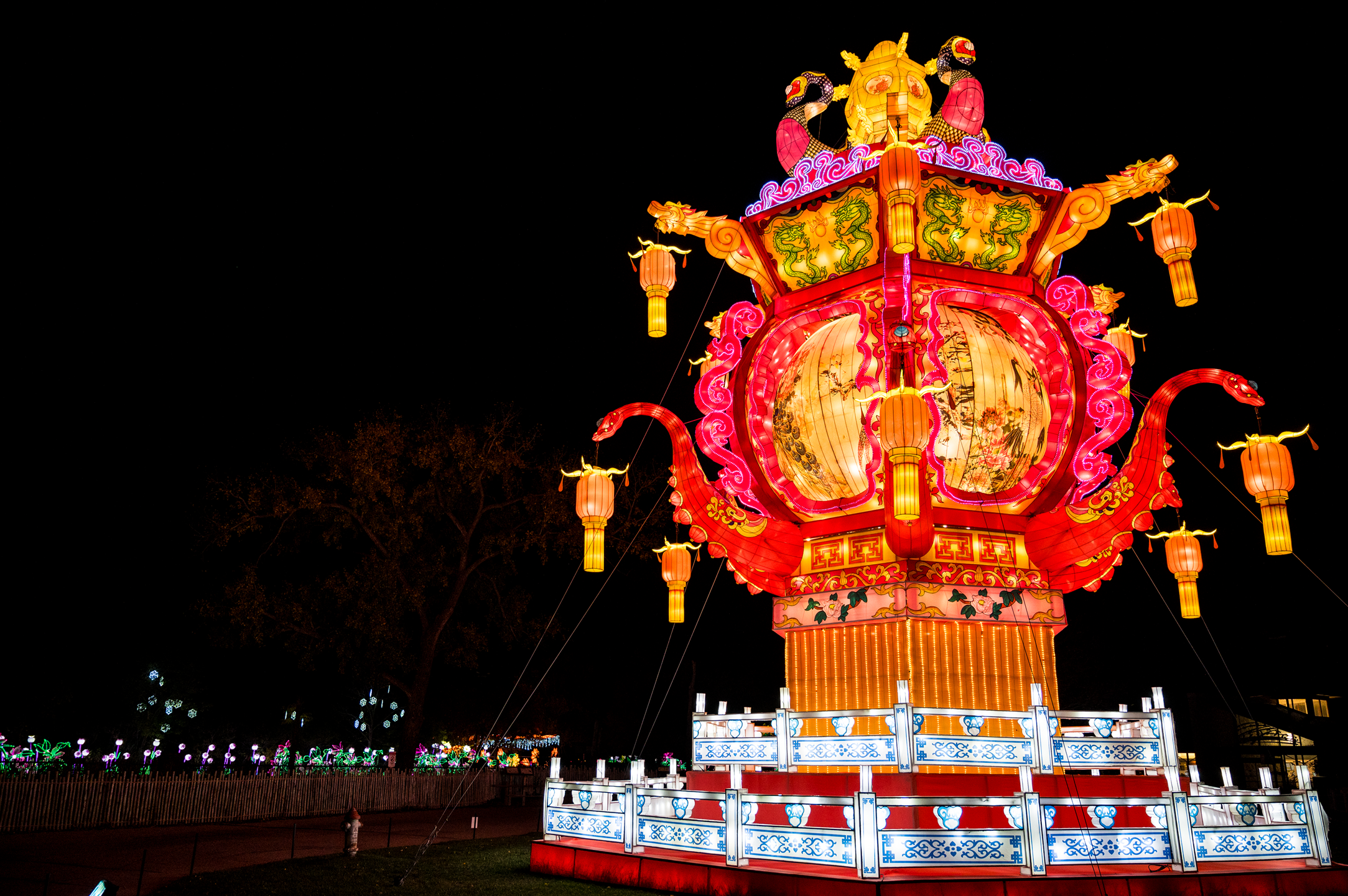 Palace lantern example Animals Aglow 2025