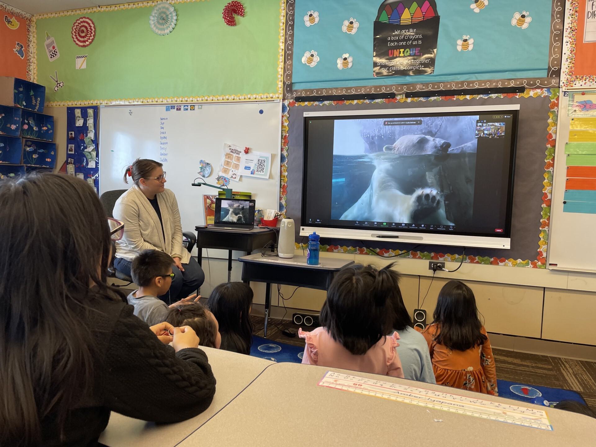 Education programming in Alaska village